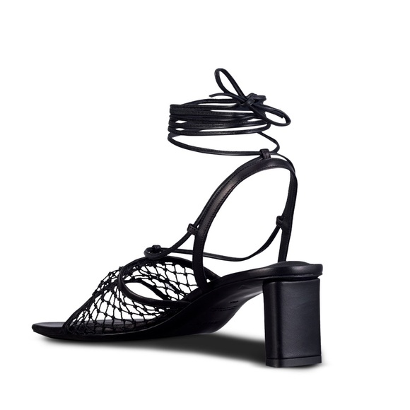 FRAME Le Adelaide Crochet Lace Up Sandal Sz 38.5 - Picture 3 of 11